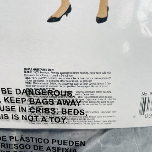 Greaser Girl Retro 50's Sock Hop Dress Up Youth Halloween Costume XL 14/16 464 - Picture 7 of 7